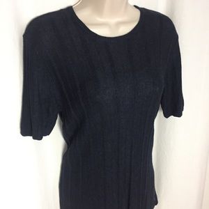 A|X Armani Exchange Blue Sweater Short Sleeve Top